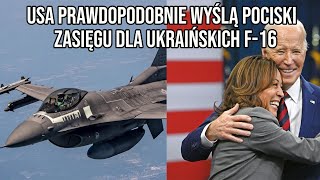 USA prawdopodobnie wyślą pociski średniego zasięgu dla ukraińskich F16 [upl. by Emogene505]