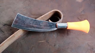 Making Meat Cleaver Knife  process of making cleaver knife  Blacksmith [upl. by Idalina840]