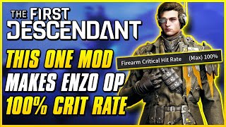 NEW BEST DPS ENZO BUILD 100 CRIT  Low Catalyst Budget Build  The First Descendant Guide [upl. by Elocaj]