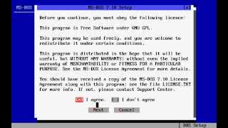 Complete MSDOS 710 installation [upl. by Acile]