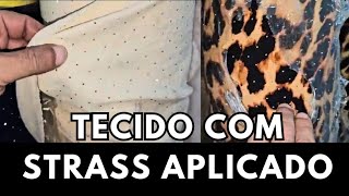 Viscolinho com Strass aplicado estampado e liso [upl. by Anuaik]