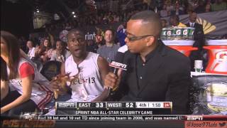 HD Kevin Hart NBA Celebrity all star weekend Houston 2013 Back2Back MVP  Hilarious LOL [upl. by Eux]