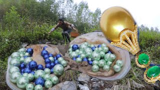 🎁🎁 Giant clam shells filled with wealth rare in a hundred years [upl. by Rydder]