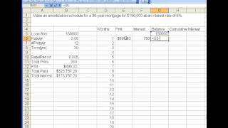 Loan amortization schedule [upl. by Ydolem706]