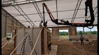 Pouring Concrete for the Lely Robot Room July 10 2024 [upl. by Lladnew]