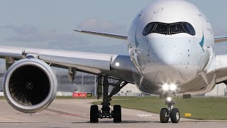 Thrilling Airbus A350 Acceleration and short takeoff [upl. by Damahom825]