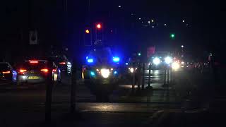 Blue Light Motorcade at Sundown Edinburgh [upl. by Ttsepmet]