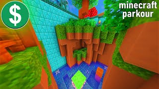 Minecraft Parkour Gameplay No Copyright 4K [upl. by Sadinoel]