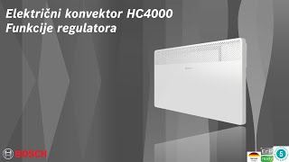 Bosch električni konvektor Heat Convector 4000  Upoznajte funkcije regulacije [upl. by Yssak]