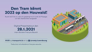 Den Tram kënnt 2023 op den Howald [upl. by Ynaffet]