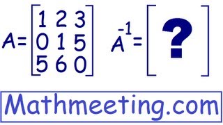 Inverse of 3x3 matrix [upl. by Evalyn]