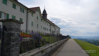 4K Kloster Berg Sion Gommiswald SWITZERLAND 雲と自然 [upl. by Syah]