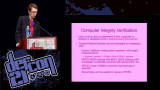 Defcon 21  A Password is Not Enough Why Disk Encryption is Broken and How We Might Fix It [upl. by Atinev]