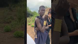 Mursi tribe Omo valley Ethiopia short ethiopia omovalley omoregiontours omoriver shortvideo [upl. by Arihk23]