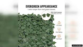 VEVOR Ivy Privacy Fence 59 x 158in Artificial Green Wall Screen Greenery Review [upl. by Swope933]