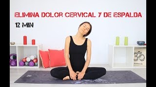 Alivia DOLOR CERVICAL de ESPALDA entre OPOMPLATOS  12 min ejercicios en casa [upl. by Strickman]