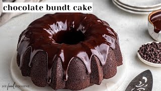 Best Chocolate Bundt Cake From Scratch [upl. by Darach]