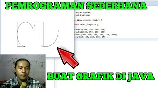 Pemrograman Grafis  Buat Grafik Sederahan Di Java Menggunakan Text Editor Eclipse [upl. by Aihsot]