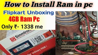 Unboxing DDR3 RAM 4GB  How to ram Installation Pc  4gb ram DDR3 [upl. by Mafala]