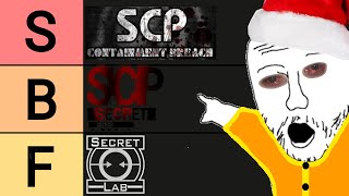 The Ultimate SCP Games Tier List [upl. by Adolphus]