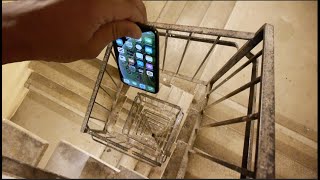 Dropping an iPhone XS Down Crazy Spiral Staircase 300 Feet  Will It Survive [upl. by Pollock662]