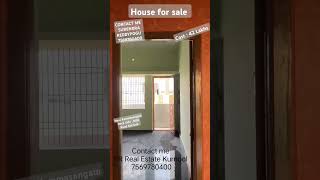 SRS1  House for sale size 1740 2Bhk Near Kammasangam Back sidecost 42 Lakhs Kurnool [upl. by Lipkin]