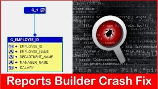 Oracle Reports Builder 11gR2 and 12C 64bit crash when viewing Data Model [upl. by Elrak]