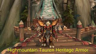 Highmountain Tauren Heritage Armor [upl. by Ahsenyt]