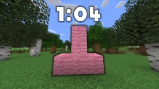 Minecraft quot Pembe Ters T quot Speed Run Dünya Rekoru 104 [upl. by Dunn266]