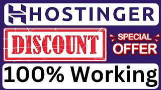 Hostinger Discounts 100 Working on All Plans  Easy to Follow [upl. by Opportuna821]