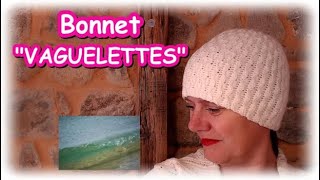 Bonnet quotVaguelettesquot gauchers crochet diy вязание [upl. by Lotte]