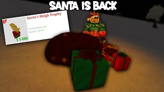 SANTA IS BACK IN BLOXBURG AND HOW TO GET THE TROPHY 12TH HIDDEN ELF [upl. by Morentz]