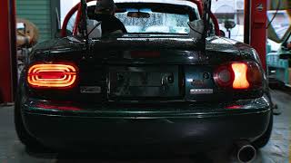 Mazda Miata NA Sequential LED Tail Lights Installation Guide [upl. by Aliuqahs]