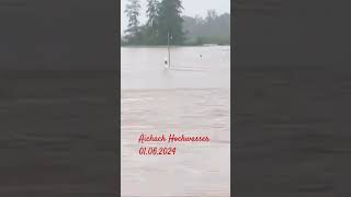 Landkreise Aichach Friedberg Hochwasser01062024 [upl. by Anilorak]