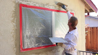 How to apply or install stucco [upl. by Seedman]