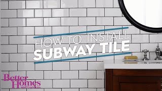 How to Install Subway Tile [upl. by Lapotin]