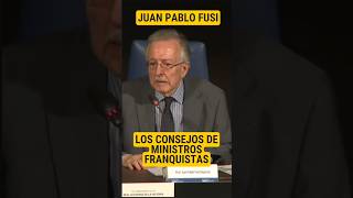 LOS CONSEJOS DE MINISTROS FRANQUISTAS  JUAN PABLO FUSI [upl. by Caren]