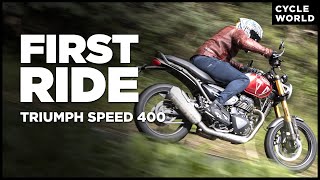 FIRST US Magazine to Test Ride The NEW Triumph Speed 400 [upl. by Jerroll]