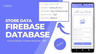 Save Data in Firebase Realtime Database in Android Studio using Kotlin [upl. by Aliek]