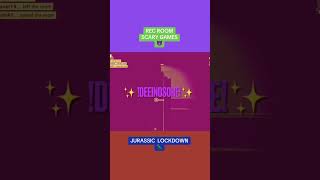 Trying REC ROOM HORROR GAMES 😈  JURASSIC LOCKDOWN  🦖 recroom horrorgame vr [upl. by Ahsimik984]