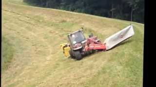 Böschung mähen 2013 mit Aebi TT 270 und 3 Fendt [upl. by Yanttirb]