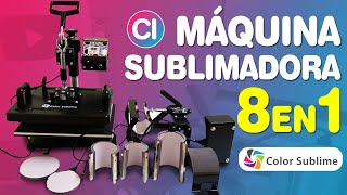 Unboxing y Características MÁQUINA SUBLIMADORA 8 EN 1 Color Sublime [upl. by Martinelli]