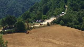 Rally di San Marino 2018 Campedelli PS Lunano salto e tornante [upl. by Nielson917]