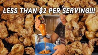 Easy Boneless Wings At Home FOR CHEAP [upl. by Libove]