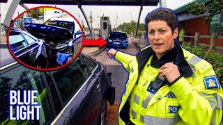 Woman Crashes Into Stationary Vehicle at Toll Booth  Motorway Cops FULL EPISODE  Blue Light [upl. by Albrecht]