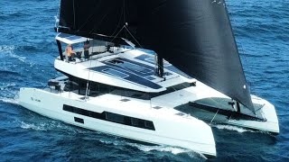 87  Living on a McConaghy 55 catamaran walkthrough tour [upl. by Anayek]