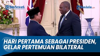 Hari Pertama Sebagai Presiden Prabowo Gelar Pertemuan dengan Menlu Britania Raya amp Irlandia Utara [upl. by Arluene881]