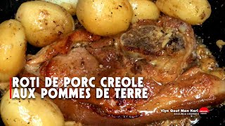 Roti de porc aux pommes de terre à la créole [upl. by Edgard]