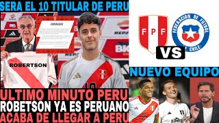 INCREIBLE NOTICIA ALEXANDER ROBERTSON ACABA DE LLEGAR A LIMA JUGARA POR LA SELECCION PERUANA [upl. by Vorster238]