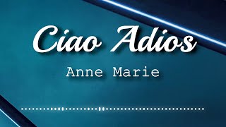 AnneMarie  Ciao Adios Lyrics Video [upl. by Nashom]